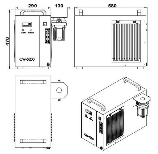 FC-W-520 FC-W-520C (Air cooled)