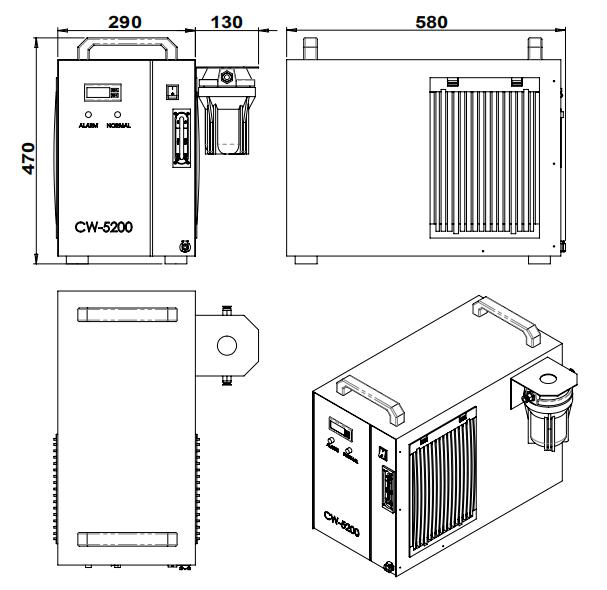 FC-W-450H-II-100W Laser