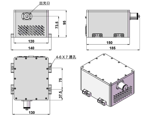 MLL-U-1319-FL Laser Head