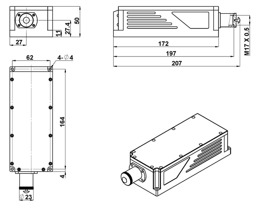 UV-FN-355 Laser Head