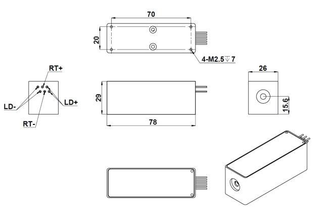 OEM-S-545-MD Laser Head (Fiber Coupling)