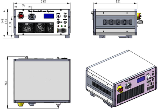 FC-W-880 High Power Fiber Coupled System