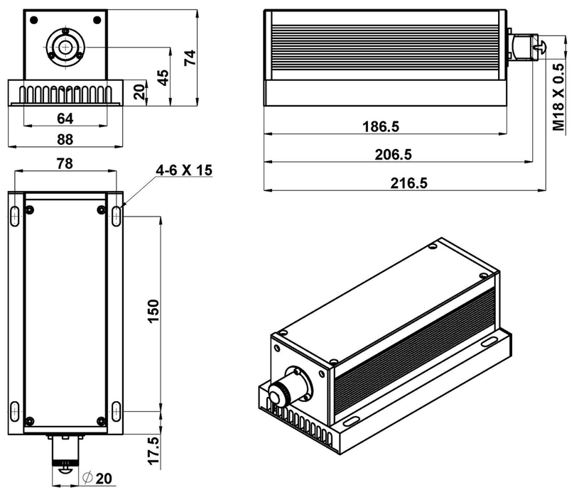 MLL-F-808 Laser Head