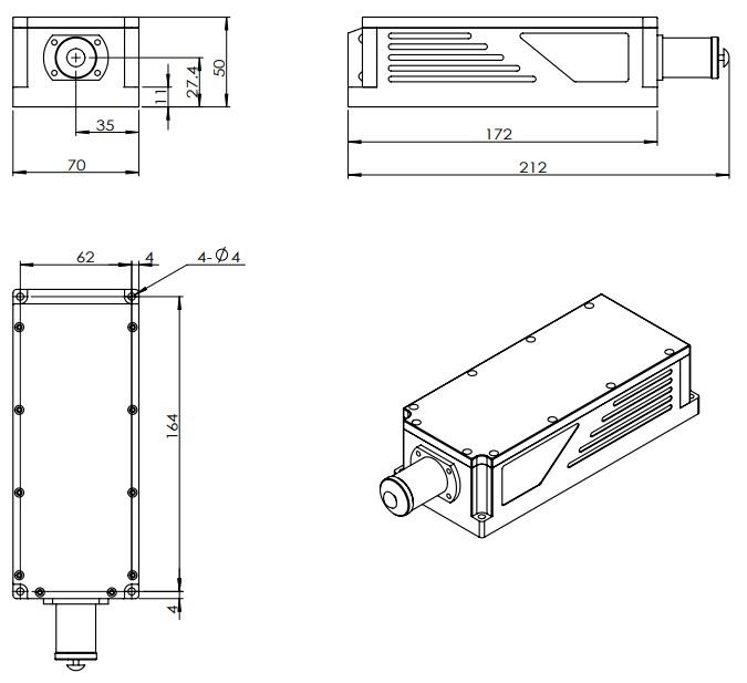 MDL-III-P-1550 Laser Head