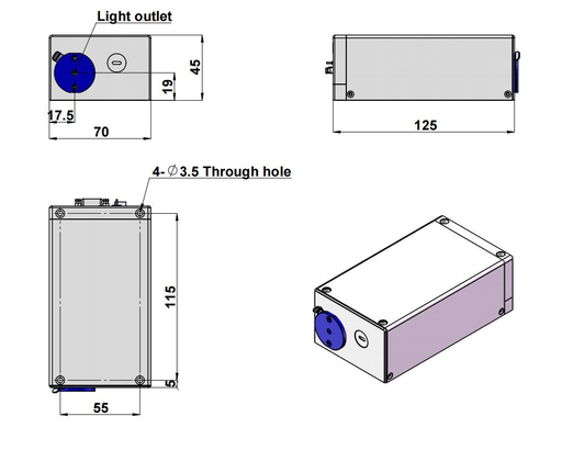 UV-FN-349-X Laser Head