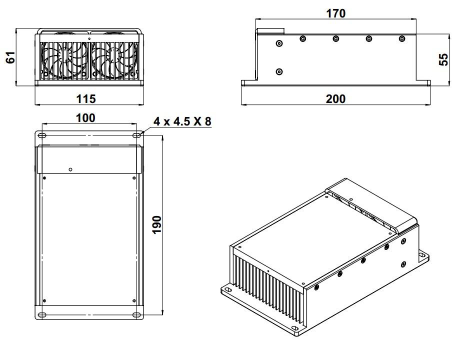 MDL-HD-488 Heatsink (optional)
