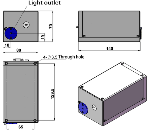 UV-FN-349-SLM Laser Head