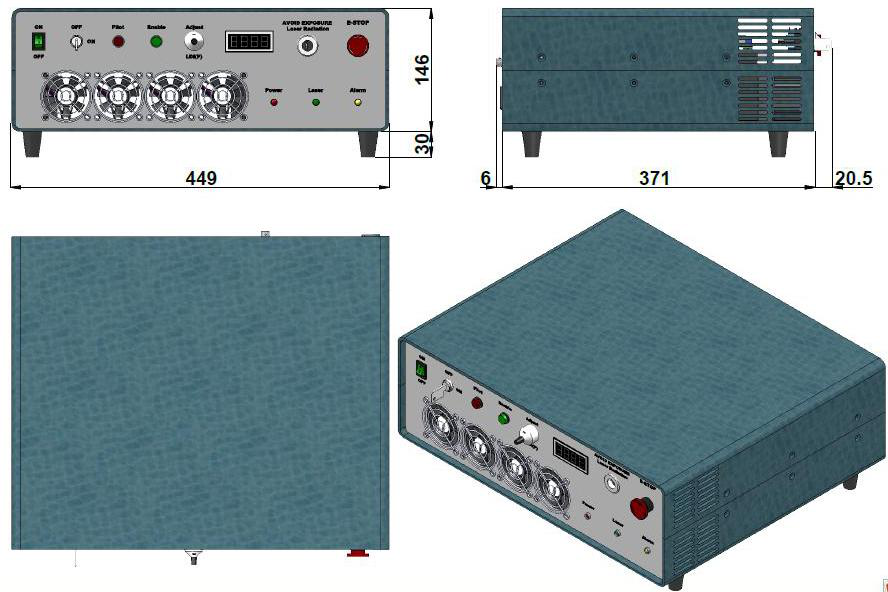 FC-W-980H-I Fiber Coupled Laser System