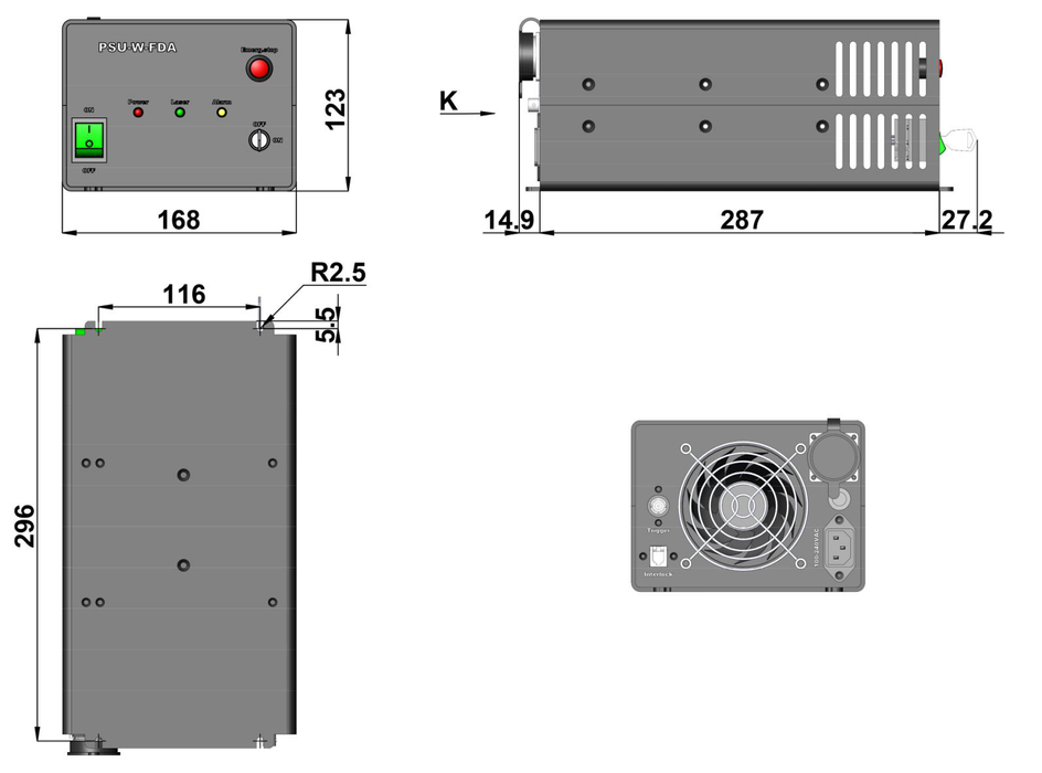 MGL-A-536 Power Supply (PSU-W-FDA)