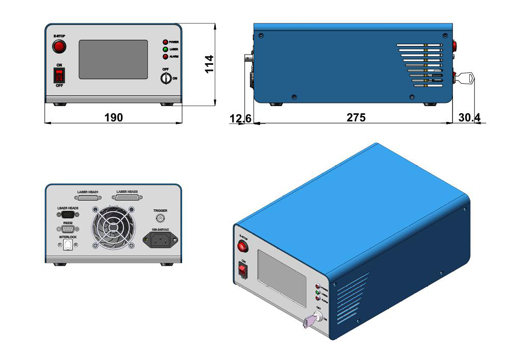 MPL-S-1064A-HP Laser Head