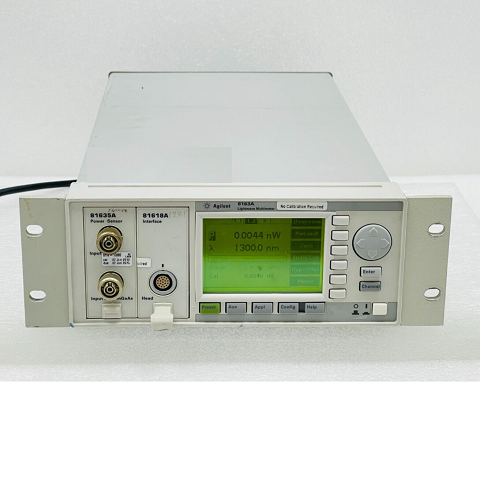 Agilent 8163A Lightwave Mainframe, 81635A Dual InGaAs Power Sensor Module, 81618A Detector Module