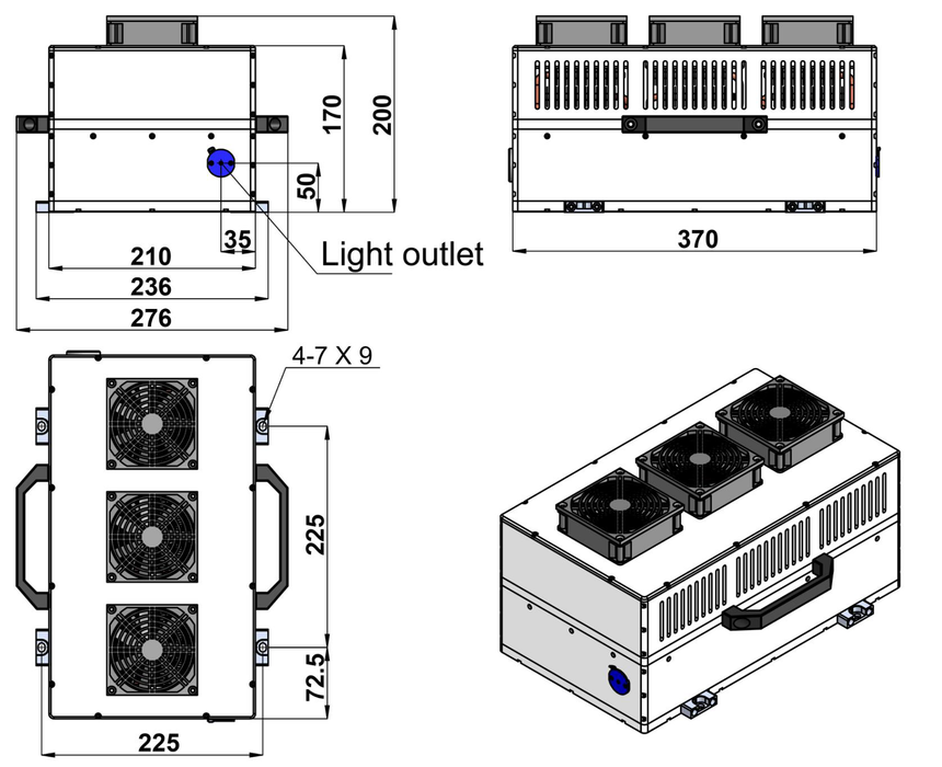 UV-DP-365-A Laser Head