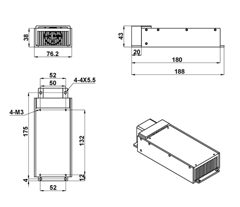MLL-U-550 Power Supply (PSU-H-FDA)