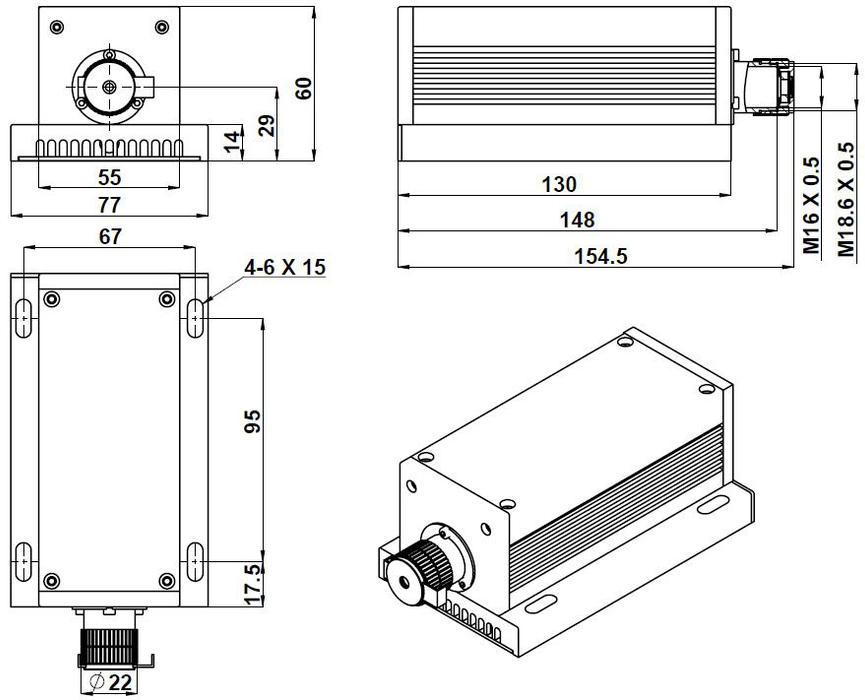 MLL-H-914 Laser Head
