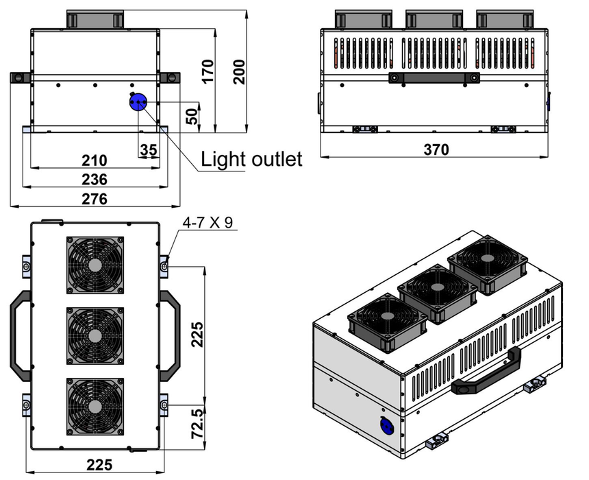 UV-DP-313-A Laser Head