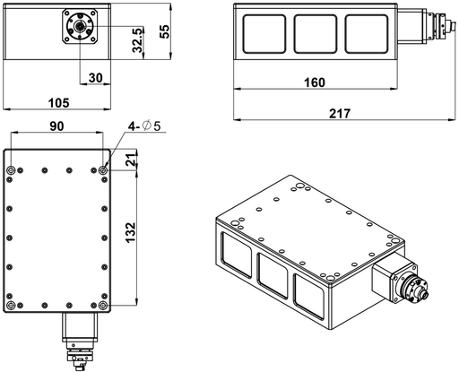 UV-FN-349-SM Laser Head