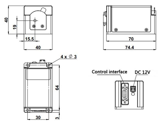MDL-XS-640 Laser Head (Driver Integrated)