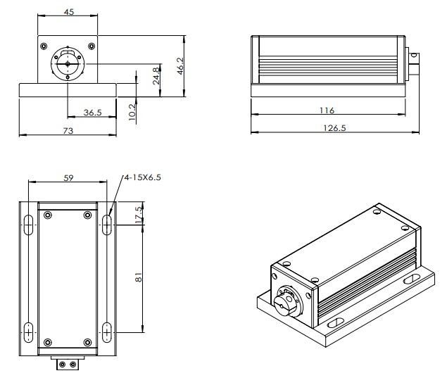 MLL-III-808-SM Laser Head