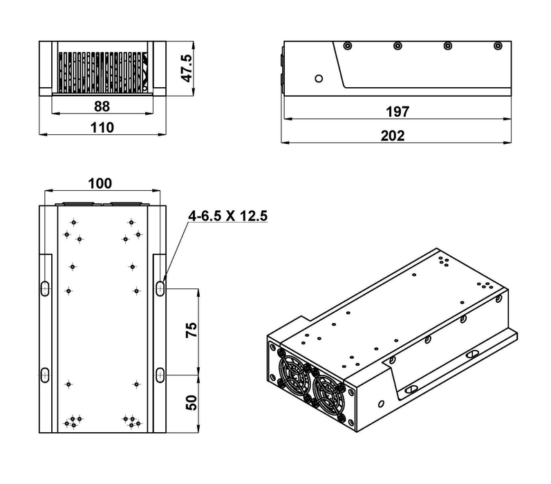 MPL-FN-266 Heatsink (optional)