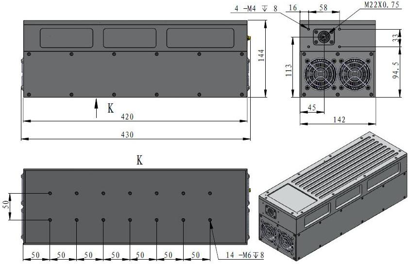MIL-V-1047 Laser Head