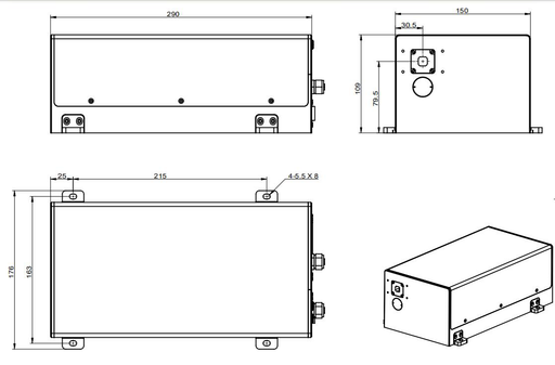 AO-K-280-295-532-560 Laser Head