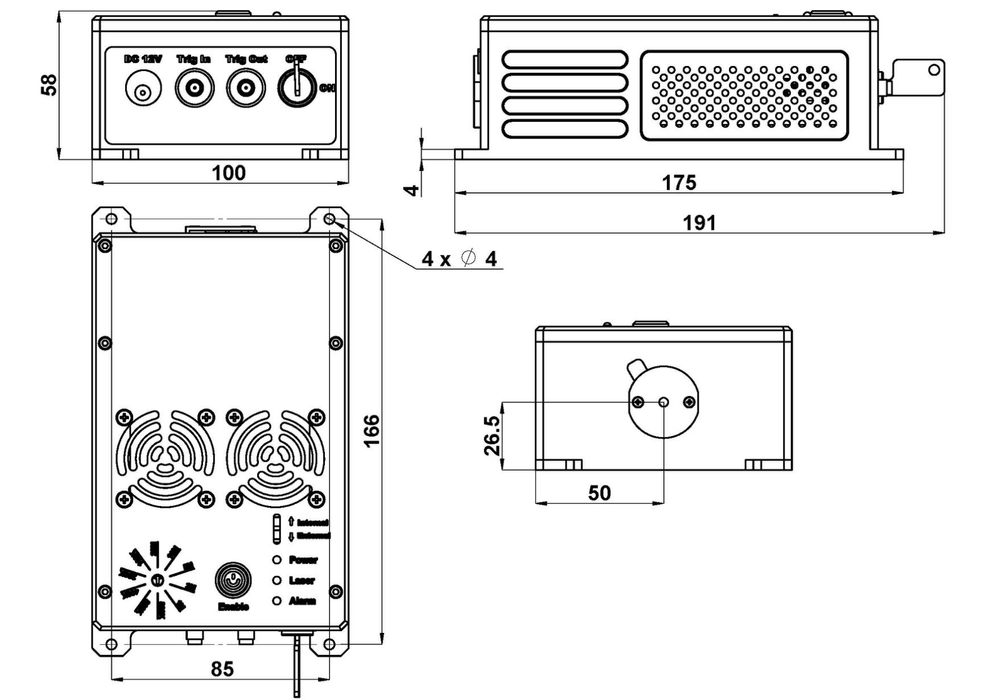 MDL-PS-642 Laser Head (Driver Integrated)