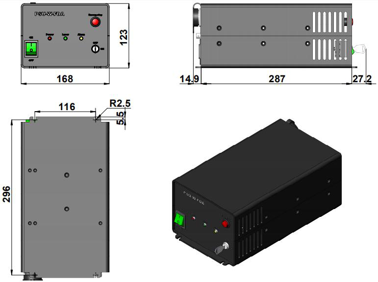 MIL-T-1064-SM Laser Head