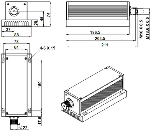 MGL-F-577 Laser Head