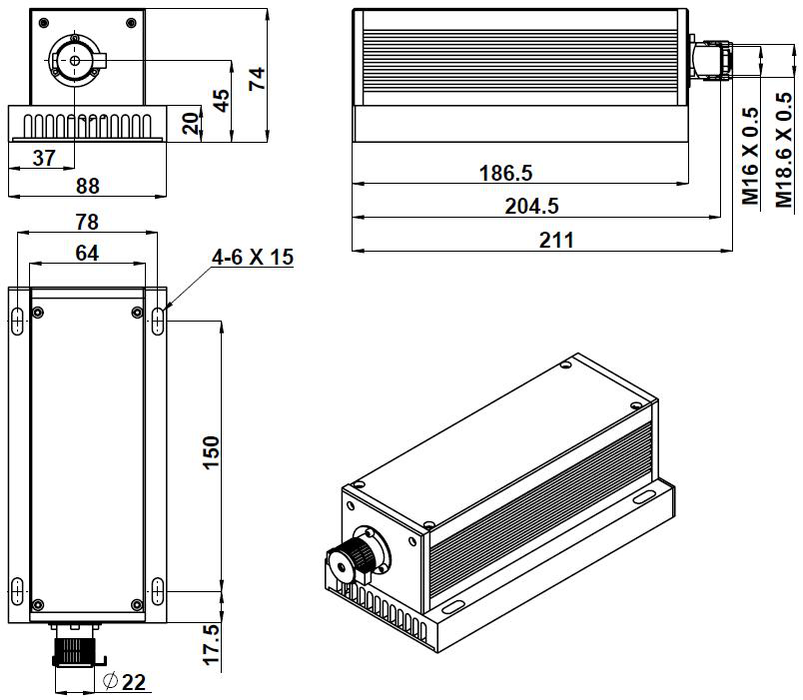 MGL-F-577 Laser Head