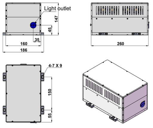 UV-SF-389 Laser Head