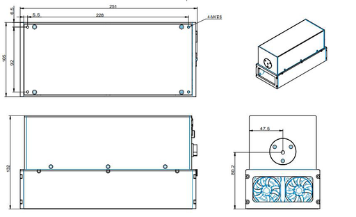 AO-Mini-E-1319 Laser Head