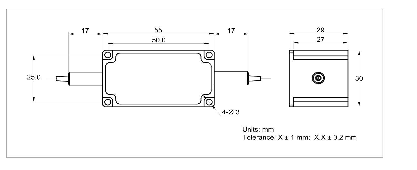 HPMI-850 package dimensions